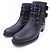 Stivali in pelle di vitello e tweed Chanel G39334Y56078 - vista 3