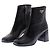 Prada Botines negros de piel