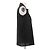 Lanvin Camicetta nera senza maniche in seta Nero - vista 4