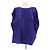 Lanvin Top blu elettrico in seta