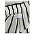 Autre Marque Pantalones de rayas de seda blancos ASCENO XS - vista 3