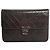 Chanel Schwarze Vintage 1997 Lammleder Timeless Classic Flap Tasche Braun