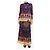 Paco Rabanne Set in maglia 3 pezzi blu navy e rosso, top, gonna e cappuccio - taglia S - vista 4