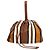 Loro Piana Gestreifte Tasche Brown Ashore Braun