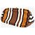 Loro Piana Gestreifte Tasche Brown Ashore Braun - Ansicht 4