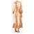 Zimmermann Midikleid aus Leinen mit neutralem und braunem Blumenmuster - Größe UK 8 - Ansicht 2