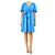 Marella Blue ribber Kleid - Größe UK 10 Blau