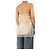 Gucci Top de seda con encaje floral crema - talla UK 8 Crudo - vista 2