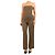 Ralph Lauren Mono palabra de honor de pata de gallo marrón - talla UK 8 Castaño