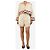 Zimmermann Short de algodão creme - tamanho UK 14 Cru - vista 2