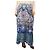 Camilla Falda larga azul con adornos - talla UK 10