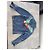Chaqueta vaquera Levi's bordada de pájaro Azul Multicolor - vista 3