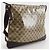 Borsa a Spalla Gucci GG Crystal Marrone - vista 3