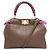 Borsa Fendi Peekaboo Mini 2-Way Marrone Rosa