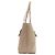 Chloé C Logo Tote Bag aus grauem Leder - Ansicht 3