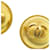 Orecchini a clip Chanel Coco Mark D'oro  - vista 7