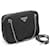 Prada gesteppte Nylon-Schultertasche Schwarz - Ansicht 8