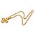 Chanel Vintage Coco Mark Motiv Kreuz Halskette Golden - Ansicht 3