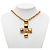 Chanel Vintage Coco Mark Motiv Kreuz Halskette Golden - Ansicht 5