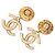 Orecchini Swing rotondi con logo Coco Mark Chanel D'oro