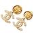 Orecchini Swing rotondi con logo Coco Mark Chanel D'oro - vista 2