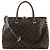 Borsa Louis Vuitton Pallas MM Marrone Nero Monogramma