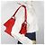Borsa a Spalla Bottega Veneta Intrecciato Rosso - vista 18