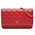 Borsa a Spalla Chanel Coco Mark Timeless Classic Chain Rosso