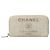 Cartera larga Chanel Deauville Line en tweed gris
