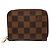 Monedero Zippy Damier Louis Vuitton Castaño