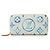 Louis Vuitton Monogram Tile Zippy Geldbörse Weiß Blau