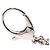 Louis Vuitton Bijou Sac Fleur de Epi Accessorio Portachiavi Argento Bianco - vista 4