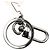 Portachiavi Louis Vuitton Portefeuille LV Chromatic Nero Argento - vista 4