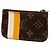 Louis Vuitton Monogram Pochette Clé Bellboy Geldbörse/Münzbeutel Braun Gelb - Ansicht 2