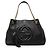 Borsa Tote Soho Chain Interlocking G Gucci Nero