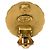 Orecchini tondi vintage Chanel Coco Mark Golden - Ansicht 3