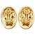 Orecchini a clip Vintage Chanel Coco Mark D'oro - vista 2