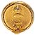 Orecchini a clip rotondi Chanel Coco Mark Vintage D'oro - vista 3