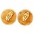 Timeless Orecchini a clip rotondi Chanel Vintage Coco Mark D'oro - vista 2