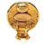 Orecchini tondi vintage Chanel Coco Mark D'oro - vista 3