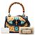 Borsa a mano/Borsa a tracolla Gucci Bamboo 1947 Multicolore Blu navy - vista 6