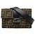 Borsa a tracolla Fendi Zucca Marspio Baguette Marrone Nero