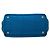 Borsa a mano in canapa con logo triangolo Prada Blu - vista 3
