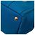 Borsa a mano in canapa con logo triangolo Prada Blu - vista 4