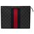 Clutch Gucci GG Supreme Sherry Line Nero