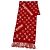 Sciarpa Stole in Lana e Cashmere con Frange Louis Vuitton x Supreme Rosso