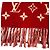 Sciarpa Stole in Lana e Cashmere con Frange Louis Vuitton x Supreme Rosso - vista 5