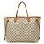 Borsa a tracolla Louis Vuitton Damier Azur Neverfull GM Marrone Bianco