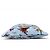 Pochette de cordón con estampado de surf Logo Triangle Prada 1NK001 Azul Multicolor - vista 3