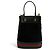 Bolsa de couro com acabamento em camurça Gucci Sherry Line Preto - vista 3